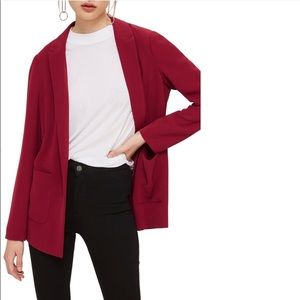 NEW - Topshop Chuck on Blazer - RED